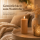 Deluxe Homeart LED Kerze mit Timerfunktion Karamell Braun