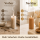 Deluxe Homeart LED Kerze mit Timerfunktion Karamell Braun
