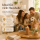 Deluxe Homeart LED Kerze mit Timerfunktion Karamell Braun