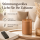 Deluxe Homeart LED Kerze mit Timerfunktion Karamell Braun