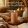 Deluxe Homeart LED Kerze mit Timerfunktion Karamell Braun