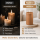 Deluxe Homeart LED Kerze mit Timerfunktion Karamell Braun
