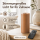 Deluxe Homeart LED Kerze mit Timerfunktion Karamell Braun