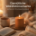 Deluxe Homeart LED Kerze mit Timerfunktion Karamell Braun