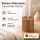 Deluxe Homeart LED Kerze mit Timerfunktion Karamell Braun