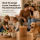 Deluxe Homeart LED Kerze mit Timerfunktion Karamell Braun