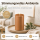 Deluxe Homeart LED Kerze mit Timerfunktion Karamell Braun