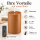 Deluxe Homeart LED Kerze mit Timerfunktion Karamell Braun
