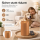 Deluxe Homeart LED Kerze mit Timerfunktion Karamell Braun