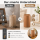 Deluxe Homeart LED Kerze mit Timerfunktion Karamell Braun