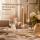 Deluxe Homeart LED Stabkerze mit Timerfunktion Karamell Braun