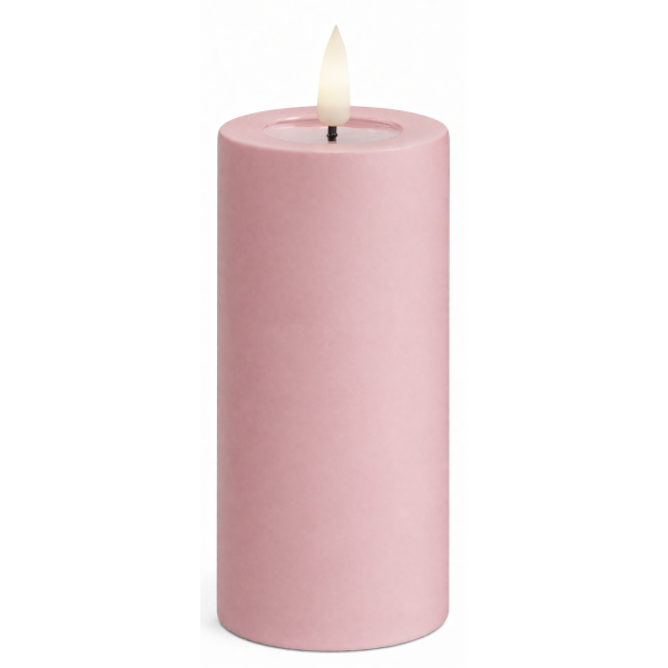 Deluxe Homeart LED Kerze mit Timerfunktion Hell Rosa