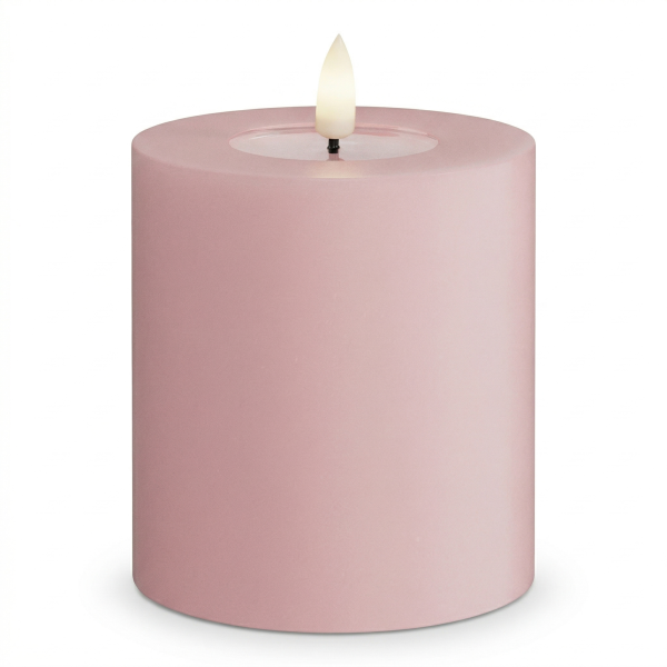 Deluxe Homeart LED Kerze mit Timerfunktion Hell Rosa