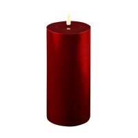 LED Kerze mit Timerfunktion Burgogne Dunkel Rot