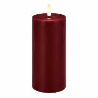 LED Kerze mit Timerfunktion Burgogne Dunkel Rot