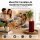 Deluxe Homeart LED Kerze mit Timerfunktion Burgogne Dunkel Rot