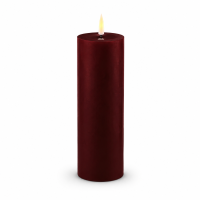 Deluxe Homeart LED Kerze mit Timerfunktion Burgogne Dunkel Rot