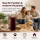 Deluxe Homeart LED Kerze mit Timerfunktion Burgogne Dunkel Rot