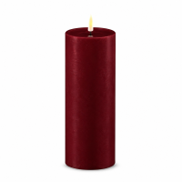 Deluxe Homeart LED Kerze mit Timerfunktion Burgogne Dunkel Rot