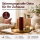 Deluxe Homeart LED Kerze mit Timerfunktion Burgogne Dunkel Rot