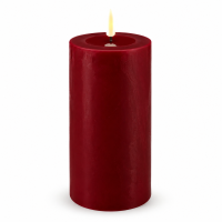 Deluxe Homeart LED Kerze mit Timerfunktion Burgogne Dunkel Rot