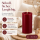 Deluxe Homeart LED Kerze mit Timerfunktion Burgogne Dunkel Rot