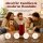 Deluxe Homeart LED Kerze mit Timerfunktion Burgogne Dunkel Rot
