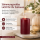 Deluxe Homeart LED Kerze mit Timerfunktion Burgogne Dunkel Rot