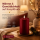 Deluxe Homeart LED Kerze mit Timerfunktion Burgogne Dunkel Rot