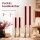 Deluxe Homeart LED Stabkerze mit Timerfunktion Burgogne Dunkel Rot
