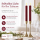 Deluxe Homeart LED Stabkerze mit Timerfunktion Burgogne Dunkel Rot