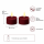 Deluxe Homeart Teelicht 2er Set mit Timerfunktion Burgogne Dunkel Rot