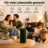 Deluxe Homeart LED Kerze mit Timerfunktion Dunkel Grün