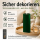 Deluxe Homeart LED Kerze mit Timerfunktion Dunkel Grün