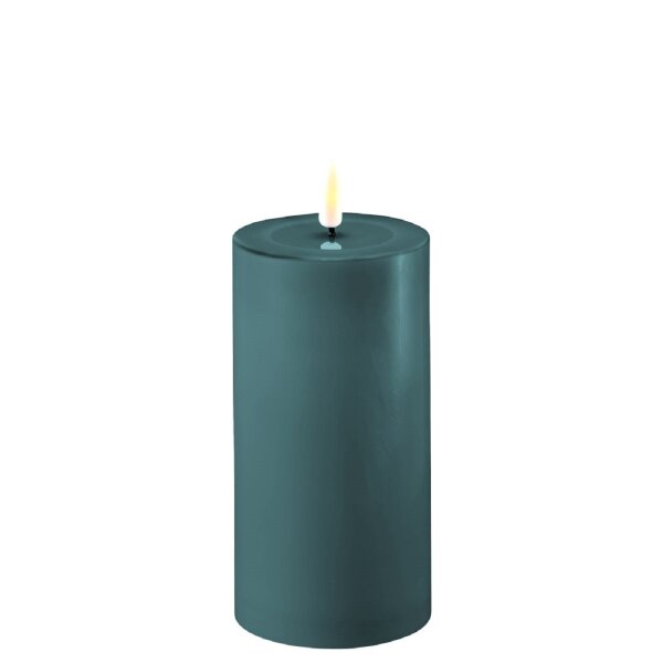 LED Kerze mit Timerfunktion Jade Grün
