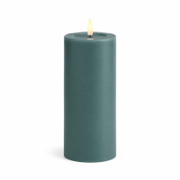 Deluxe Homeart LED Kerze mit Timerfunktion Jade Grün