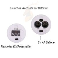 Deluxe Homeart LED Kerze mit Timerfunktion Burgogne Dunkel Rot