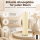 Deluxe Homeart LED Kerze mit Timerfunktion Creme