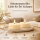 Deluxe Homeart LED Kerze mit Timerfunktion Creme Großes Teelicht