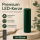 Deluxe Homeart LED Kerze mit Timerfunktion Dunkel Grün