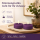 Deluxe Homeart LED Kerze mit Timerfunktion Dunkel Lila Großes Teelicht