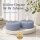 Deluxe Homeart LED Kerze mit Timerfunktion Dust Blue Großes Teelicht