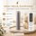 Deluxe Homeart LED Kerze mit Timerfunktion Grau