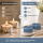 Deluxe Homeart LED Kerze mit Timerfunktion Ice Blue Großes Teelicht