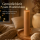 Deluxe Homeart LED Kerze mit Timerfunktion Karamell Braun