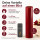 Deluxe Homeart LED Kerze mit Timerfunktion Bordeaux