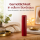 Deluxe Homeart LED Kerze mit Timerfunktion Bordeaux