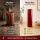 Deluxe Homeart LED Kerze mit Timerfunktion Bordeaux
