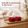 Deluxe Homeart LED Kerze mit Timerfunktion Bordeaux Großes Teelicht
