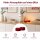 Deluxe Homeart LED Kerze mit Timerfunktion Bordeaux Großes Teelicht